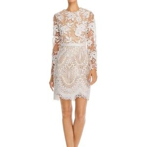 ML Monique Lhuillier Calypso Floral Lace Dress NEW Size 0